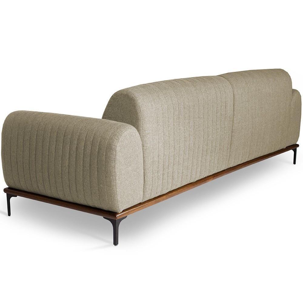 Sofá 2 Lugares Para Sala De Estar Molino 150 Cm Bege C-129 - 3