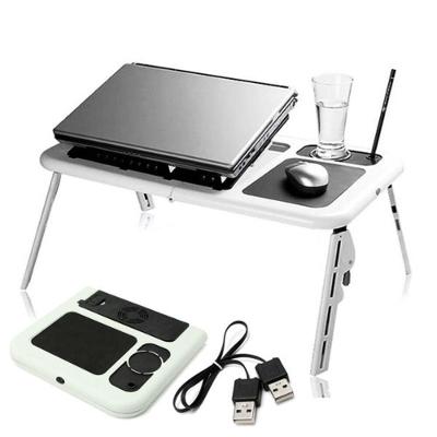 Mesa para Notebook E-Table Cooler com 2 Coolers Sensor Touch Dobrável Altura Ajustável 55CM