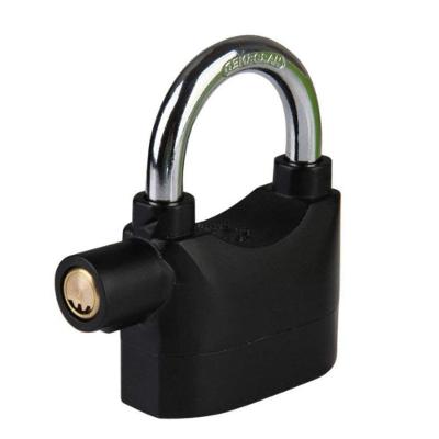 Cadeado com Alarme Sirene Anti Furto 110 DBA Som Alto Trava Sonoro Bike Moto Portao a Prova Agua