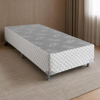 Base para Cama Box Solteiro CR461A com Estrutura em Madeira Branco Multimóveis