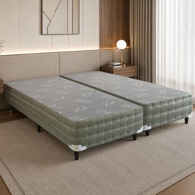 Base para Cama Box Queen Bipartida CR463D Estrutura em Madeira Cinza Multimóveis