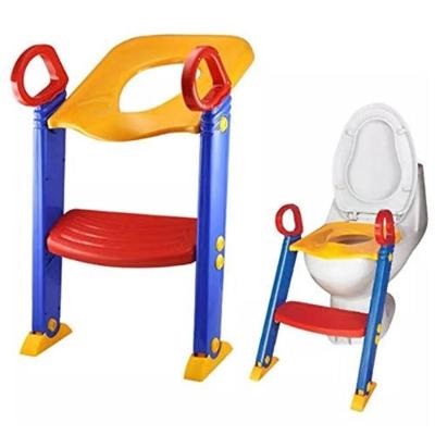 Assento Infantil Redutor com Escada Ajustável para Desfralde com Pés Antiderrapantes e Alças