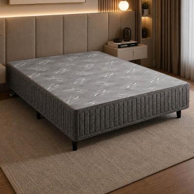 Base para Cama Box Casal CR460C Estrutura em Madeira Cinza Multimóveis
