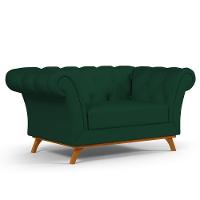 Sofá 2 Lugares Império 150 Cm Veludo Verde Musgo C-303 - 1