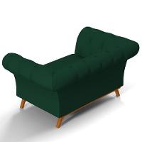 Sofá 2 Lugares Império 150 Cm Veludo Verde Musgo C-303 - 5