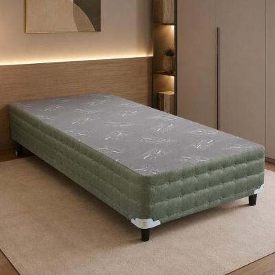 Base para Cama Box Solteirão CR463B com Revestimento em Malha Cinza Multimóveis