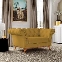 Sofá 2 Lugares Império 150 Cm Veludo Mostarda C-260 - 7