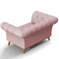 Sofá 2 Lugares Império 150 Cm Veludo Rosê C-305 - 3