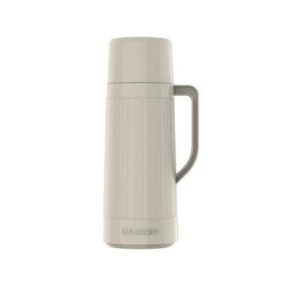 Garrafa Térmica Topazio Conservação de Bebidas Aço Inox Cozinha Off White Soprano 1L