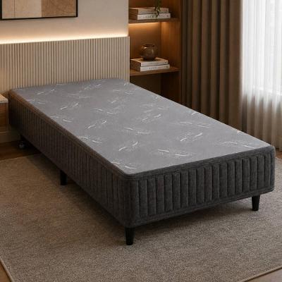 Base para Cama Box Solteiro CR460A Estrutura em Madeira Cinza Multimóveis 88CM