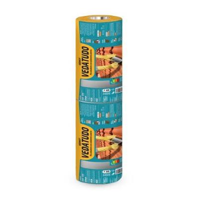 Fita Asfáltica Vedatudo Reparo Imediato Acabamento Aluminizado Prata Vedacit 45CM