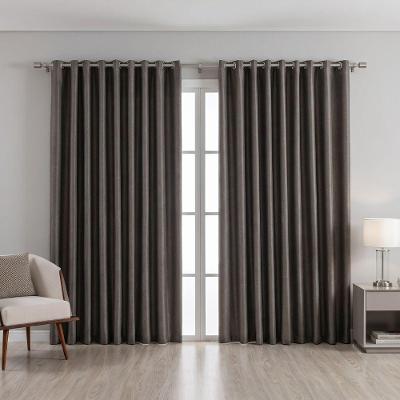 Cortina Corta Luz Blend 300CM X 170CM Poliéster para Quarto Bege Bella Janela