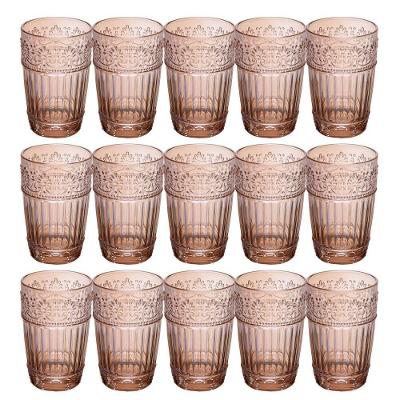 Copo Mauve para Água Suco Cristal Ecológico Kit 12 Unidades Âmbar Wolff