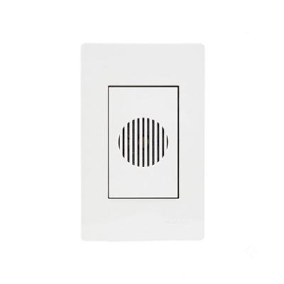 Campainha Eletrônica Infiniti 2 Tons com Placa 4x2 Branco Margirius