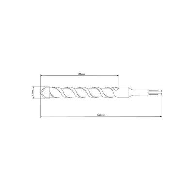 Broca SDS Plus para Concreto com Ponta em Carboneto de Tungstênio Inox Tramontina 8MM