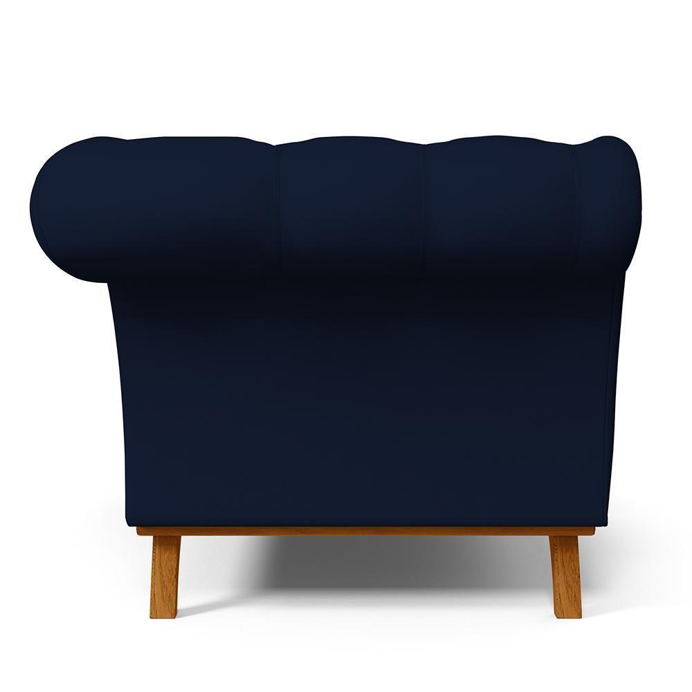 Sofá 2 Lugares Império 150 Cm Veludo Azul Oxford C-304 - 2