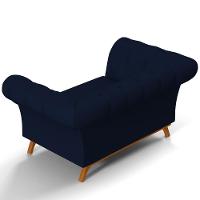 Sofá 2 Lugares Império 150 Cm Veludo Azul Oxford C-304 - 3