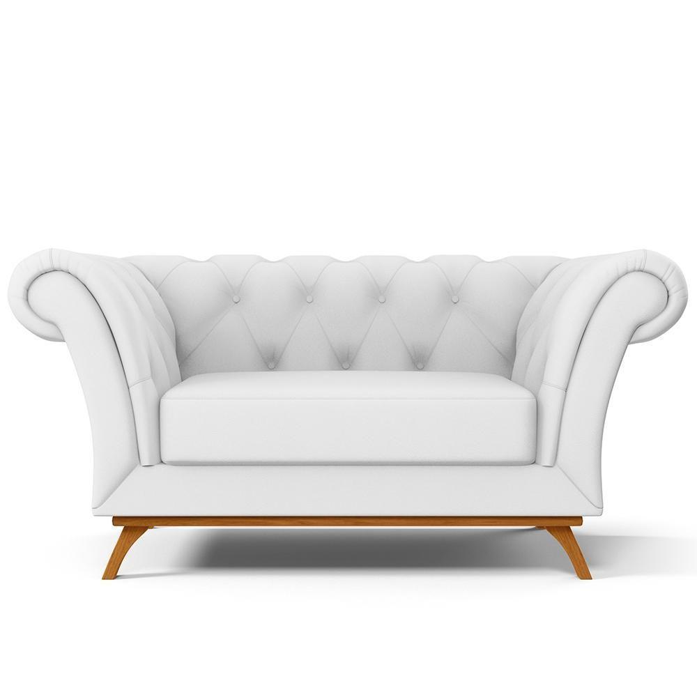 Sofá 2 Lugares Império 150 Cm Corano Branco C-12 - 6