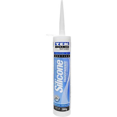 Silicone Acético Transparente 280g com Alta Elasticidade e Resistência Tekbond 280G