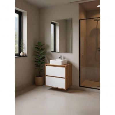 Gabinete para Banheiro Dubai 1 Porta 1 Gaveta MDF 60CM Amadeirado On Móveis
