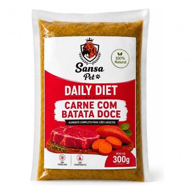 Ração Úmida Sansa Pet Natural Cães Carne Bovina 300G Alimento Úmido