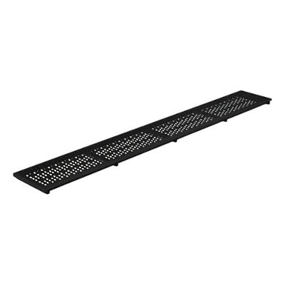 Ralo Linear com Grelha Alumínio Anodizado Preto Mais de Casa 10CM 50CM
