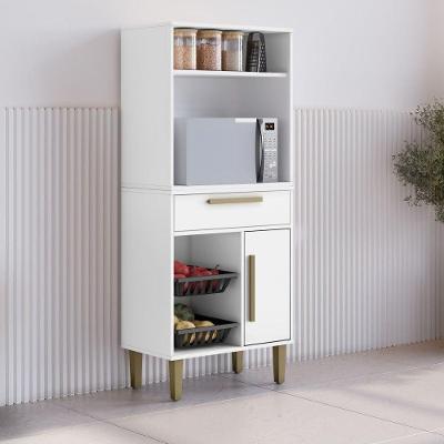 Fruteira Lorena 1 Porta 1 Gaveta MDP 60.75CM Branco Kaiki Móveis