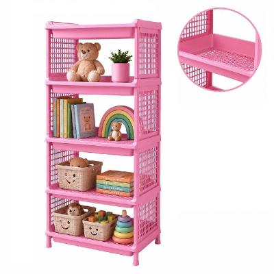 Estante Organizadora Infantil Estante Organizadora 5 Andares Polipropileno 40CM Rosa