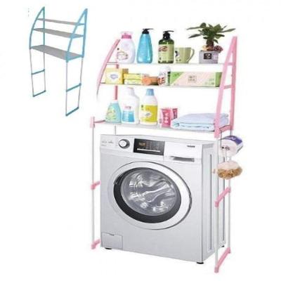 Estante Organizador para Máquina de Lavar 3 Prateleiras Multiuso Lavanderia Banheiro Azul 26CM