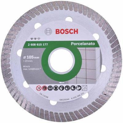 Disco Diamantado Expert Turbo para Porcelanato Cortes Precisos 105MM 20MM Bosch