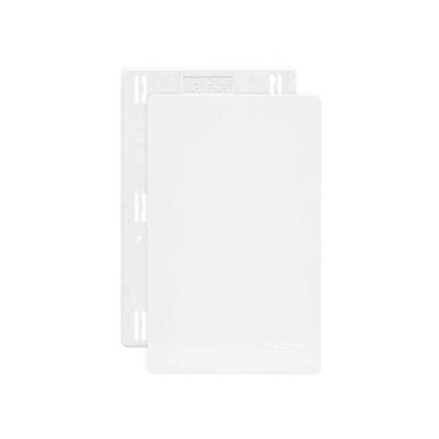 Placa Cega Infiniti com Suporte Alto Brilho Branco Margirius em ABS com Aditivo Contra Raio UV