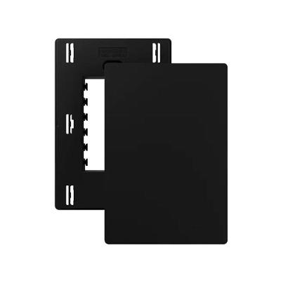 Placa Cega Infiniti Plus Colors com Suporte Tamanho 4x2 Preto Margirius