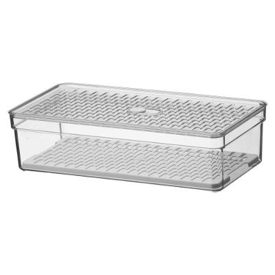 Organizador de Geladeira com Grade m Poliestireno e Polipropileno Transparente Crippa