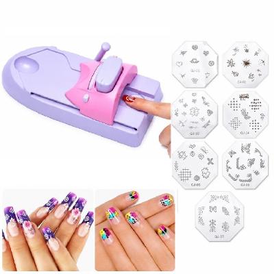 Máquina de Impressão de Unhas Pintador Automático com Operação Manual Branco