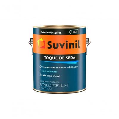Tinta Acrílica Toque de Seda Acetinado Lavável Branco Neve Suvinil 3,6L