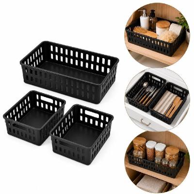 Kit Organizador Caixa Multifuncional em Polipropileno (PP) Modular para Cozinha Escritório Quarto