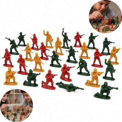Kit Soldadinhos JR0899 Infantil com Acessórios Fixos Verde 90 Peças