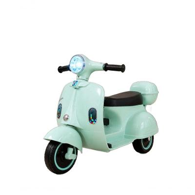 Scooter Elétrica Infantil Tiffany com Luz LED Som Pedal Turquesa Bateria Recarregável 6V Unitoys