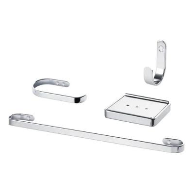 Kit Banheiro CASAH com Porta-Toalha Saboneteira Papeleira Cabide Inox Mais de Casa