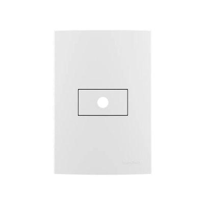 Saída de Fio Clean com Placa e Suporte 4x2 Branco Margirius Bivolt com Módulo