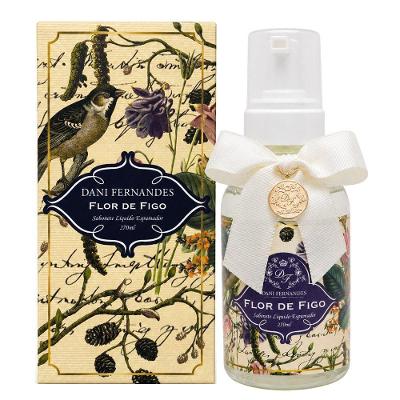 Sabonete Líquido Espumador Flor de Figo Transparente 270ML Vidro Dani Fernandes