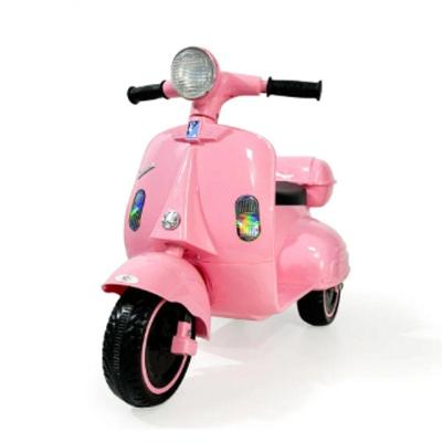 Moto Elétrica Infantil Scooter com Luz LED e Som Rosa Bateria Recarregável 6V Motor 380W Unitoys