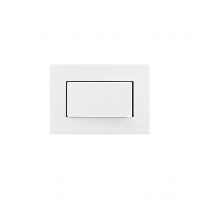 Placa para Móveis Clean com Interruptor Paralelo 10A Branco Margirius