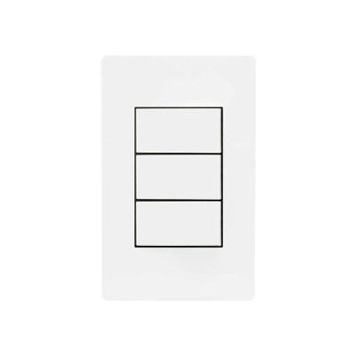 Interruptor Paralelo Triplo Infiniti com 3 Teclas Branco Margirius 4X2