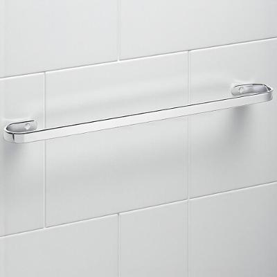 Porta Toalha de Banho Toalheiro de Parede 44cm Acabamento Polido Inox Mais de Casa