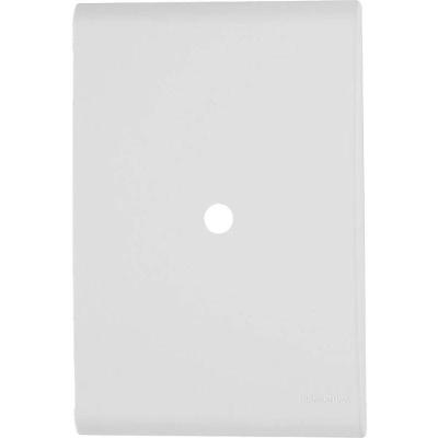 Placa Liz com 1 Furo 9,5MM para Organização de Fios Branca Tramontina