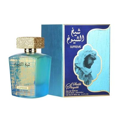 Perfume Sheik Al Shuyukh Supreme Eau de Parfum Unissex Oriental Gourmand 100ML Lattafa