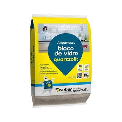 Argamassa 0070.00000.0030FD para Assentar e Rejuntar Blocos de Vidro Branco Quartzolit