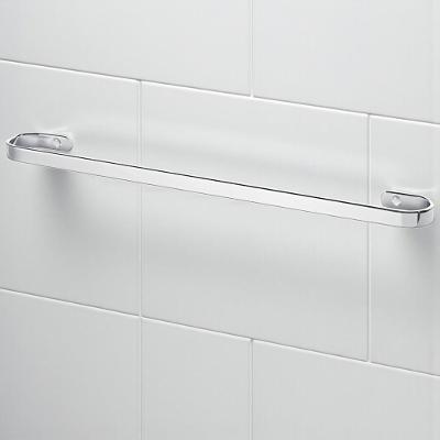 Toalheiro de Parede Alumínio Polido Moderno 60cm Resistente Inox Mais de Casa 60CM