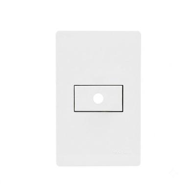Saída de Fio Infiniti com Placa e Suporte 4x2 Branco para Instalação Elétrica Bivolt Margirius